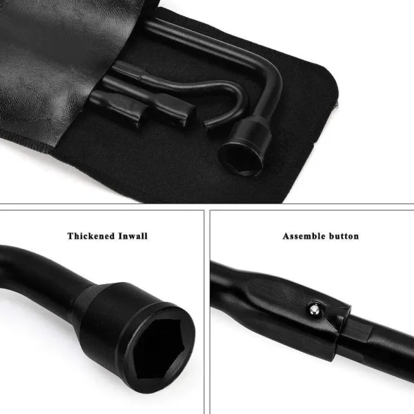 Spare Tire Tool Kit for 2004-2018 F150 Ford F-150 Spare Tire Lug Wrench Extension Jack Tool Kit with Carrying Bag Pickup Truck - Image 2