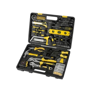 Home Repair Tool Kit - 218 Piece General Home/Auto Repair Tool Set, General Mechanic Tool Set, General Household Tool Kit Yellow