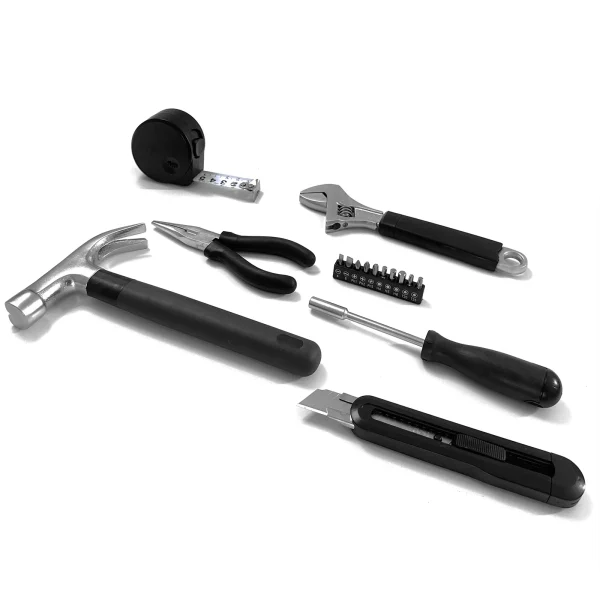 16 PCS Tool Set, Household Hand Tool Kit, Home Repair Tool with Plastic Toolbox Storage Case for DIY Project, Home Maintenance - Image 2
