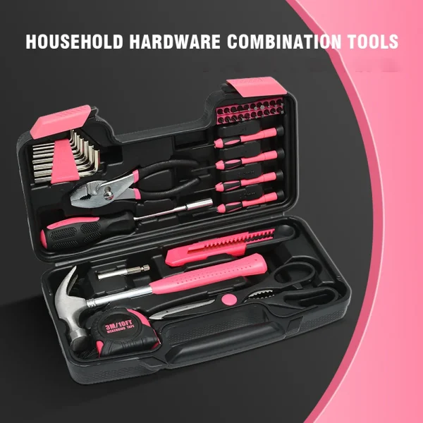 Screwdriver Set Combination Carp Pliers Mini Hex Wrench Claw Hammer Tape Measure Household Hardware Combination Manual Tool Set